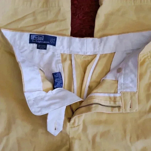VINTAGE 80S Polo by Ralph Lauren Preston Pant Yellow - Picture 6 of 11